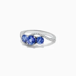 Rings|BH Multi Nahla Siri 14K White Gold Tanzanite and Diamond Ring, 1.63 TCW