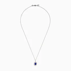 Necklaces & Pendants|Effy Jewelry Nahla Siri 14K White u0026 Rose Gold Tanzanite and Diamond Pendant
