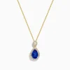 Necklaces & Pendants|Effy Jewelry Nahla Siri 14K Yellow Gold Tanzanite and Diamond Pendant