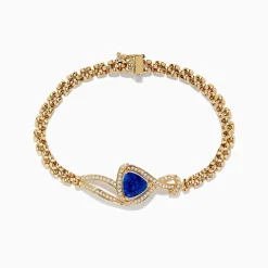 Bracelets|Effy Jewelry Nahla Siri 14K Yellow Gold Diamond Tanzanite Bracelet