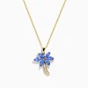 Necklaces & Pendants|Effy Jewelry Nahla Siri 14K Yellow Gold Tanzanite and Diamond Palm Tree Pendant