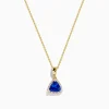 Necklaces & Pendants|Effy Jewelry Nahla Siri 14K Yellow Gold Tanzanite and Diamond Pendant
