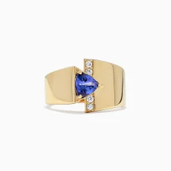 Rings|Effy Jewelry Nahla Siri 14K Yellow Gold Tanzanite u0026 Diamond Ring, 0.74 TCW