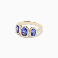 Rings|BH Multi Nahla Siri 14K Yellow Gold Tanzanite Three Stone Ring