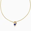 Necklaces & Pendants|Effy Jewelry Nahla Siri 14K Yellow Gold Tanzanite and Diamond Necklace