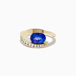 Rings|Effy Jewelry Nahla Siri 14K Yellow Gold Tanzanite and Diamond Ring