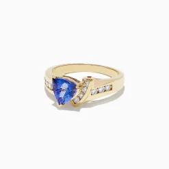 Rings|BH Multi Nahla Siri 14K Yellow Gold Tanzanite and Diamond Ring, 1.40 TCW