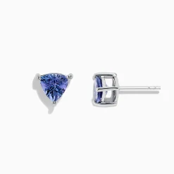 Earrings|BH Multi Nahla Siri Sterling Silver Tanzanite Stud Earrings, 1.52 TCW