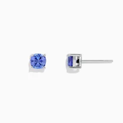Earrings|BH MULTI Nahla Siri Sterling Silver Tanzanite Stud Earrings, 0.95 TCW