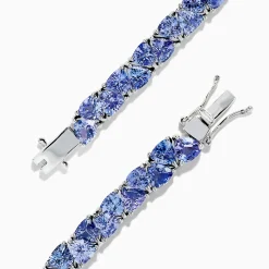 Bracelets|BH Multi Nahla Siri Sterling Silver Tanzanite Tennis Bracelet, 18.62 TCW