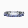 Bracelets|Effy Jewelry Nahla Siri Sterling Silver Tanzanite Tennis Bracelet, 19.80 TCW