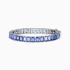Bracelets|Effy Jewelry Nahla Siri Sterling Silver Emerald Cut Tanzanite Tennis Bracelet