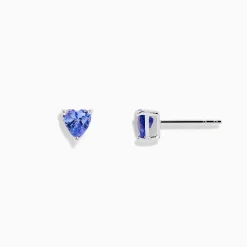 Earrings|BH Multi Nahla Siri Sterling Silver Heart Shaped Tanzanite Stud Earrings