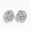 Earrings|Effy Jewelry Nature 14K White Gold Diamond Flower Earrings