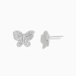 Earrings|BH Multi Nature 14K White Gold Diamond Butterfly Earrings