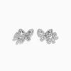 Earrings|Effy Jewelry Nature 14K White Gold Diamond Butterfly Earrings