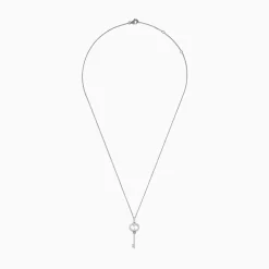 Necklaces & Pendants|Effy Jewelry Novelty 925 Sterling Silver Diamond Key Pendant