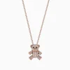 Necklaces & Pendants|Effy Jewelry Novelty 14K Rose Gold Diamond Teddy Bear Pendant, 0.51 TCW