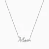 Necklaces & Pendants|Effy Jewelry Novelty 14K White Gold Diamond 'Mom' Necklace