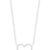 Necklaces & Pendants|Effy Jewelry Novelty 14K White Gold Diamond Heart Pendant, 0.10 TCW