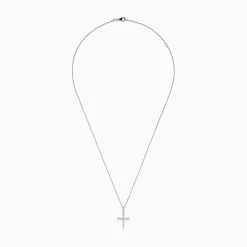Necklaces & Pendants|BH Multi Novelty 14K White Gold Diamond Cross Pendant, 0.30 TCW