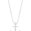 Necklaces & Pendants|Effy Jewelry Novelty 14K White Gold Diamond Anchor Pendant, 0.15 TCW