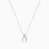Necklaces & Pendants|Effy Jewelry Novelty 14K White Gold Diamond Wishbone Necklace