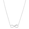 Necklaces & Pendants|Effy Jewelry Novelty 14K White Gold Diamond Infinity Necklace, 0.08 TCW