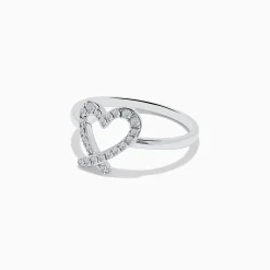 Rings|Effy Jewelry Novelty 14K White Gold Heart Ring