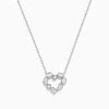 Necklaces & Pendants|Effy Jewelry Novelty 14K White Gold Multi Shape Diamond Heart Necklace