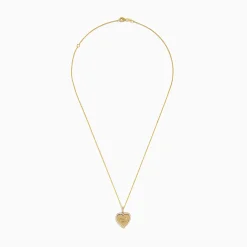 Necklaces & Pendants|Effy Jewelry Novelty 14k Yellow Gold "Boy Mom" Diamond Heart Pendant