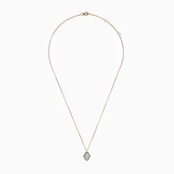 Necklaces & Pendants|Effy Jewelry Novelty 14K Yellow Gold Diamond Hamsa Pendant