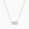 Necklaces & Pendants|Effy Jewelry Novelty 14K Yellow Gold Diamond XO Necklace