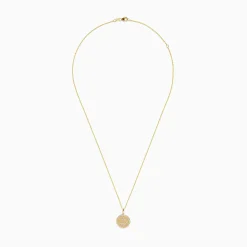 Necklaces & Pendants|BH Multi Novelty 14K Yellow Gold Diamond Anchor Coin Pendant