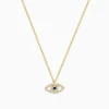 Necklaces & Pendants|BH Multi Novelty 14K Yellow Gold Sapphire and Diamond Evil Eye Pendant