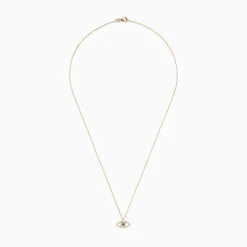 Necklaces & Pendants|BH Multi Novelty 14K Yellow Gold Sapphire and Diamond Evil Eye Pendant