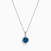 Necklaces & Pendants|BH Multi Ocean Bleu 14K Gold London Blue Topaz and Diamond Pendant, 2.10 TCW