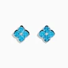 Earrings|Effy Jewelry Ocean Bleu 14K White Gold Blue Topaz and Diamond Earrings