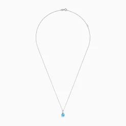 Necklaces & Pendants|BH Multi Ocean Bleu 14K White Gold Blue Topaz Pendant, 1.00 TCW