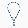 Necklaces & Pendants|BH Multi Ocean Bleu 14K White Gold London Blue Topaz and Diamond Necklace