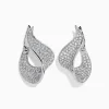 Earrings|BH Multi Pave Classica 14 Karat White Gold Diamond Earrings, 2.25 TCW