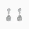 Earrings|Effy Jewelry Pave Classica 14K White Diamond Earrings