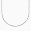 Necklaces & Pendants|BH Multi Pave Classica 14K White Gold Diamond Tennis Necklace 10.51 TCW