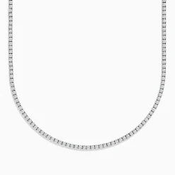 Necklaces & Pendants|BH Multi Pave Classica 14K White Gold Diamond Tennis Necklace 10.51 TCW