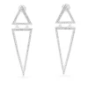 Earrings|Effy Jewelry Pave Classica 14K White Gold Diamond Triangles Earrings, 0.59 TCW