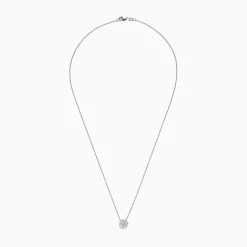 Necklaces & Pendants|BH Multi Pave Classica 14K White Gold Diamond Halo Pendant, 0.32 TCW
