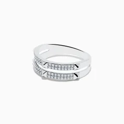 Rings|Effy Jewelry Pave Classica 14K White Gold Diamond Studded Ring