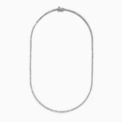 Necklaces & Pendants|Effy Jewelry Pave Classica 14K White Gold Diamond Tennis Necklace 0.97 TCW