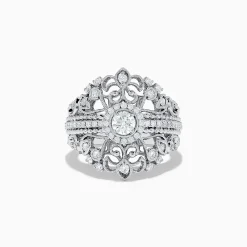 Rings|Effy Jewelry Pave Classica 14K White Gold Diamond Ring