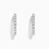 Earrings|BH Multi Pave Classica 14K White Gold 3/4" Diamond Hoop Earrings 0.43 TCW
